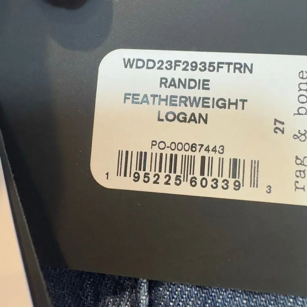 Rag & Bone Women's Featherweight Logan Jeans Wide Leg Randie Size 27 NWT - Picture 11 of 15